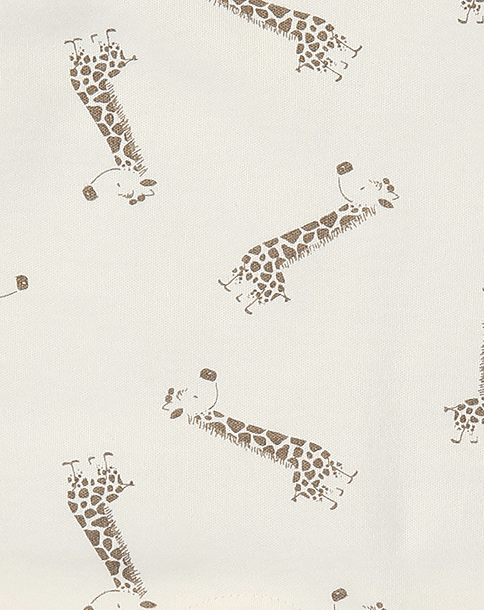 Strampler GIRAFFEN mit Langarmshirt in beige