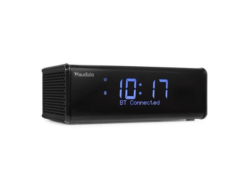 Audizio Radiowecker Cuneo Schwarz DAB -Radiowecker mit kabelloser Aufladung