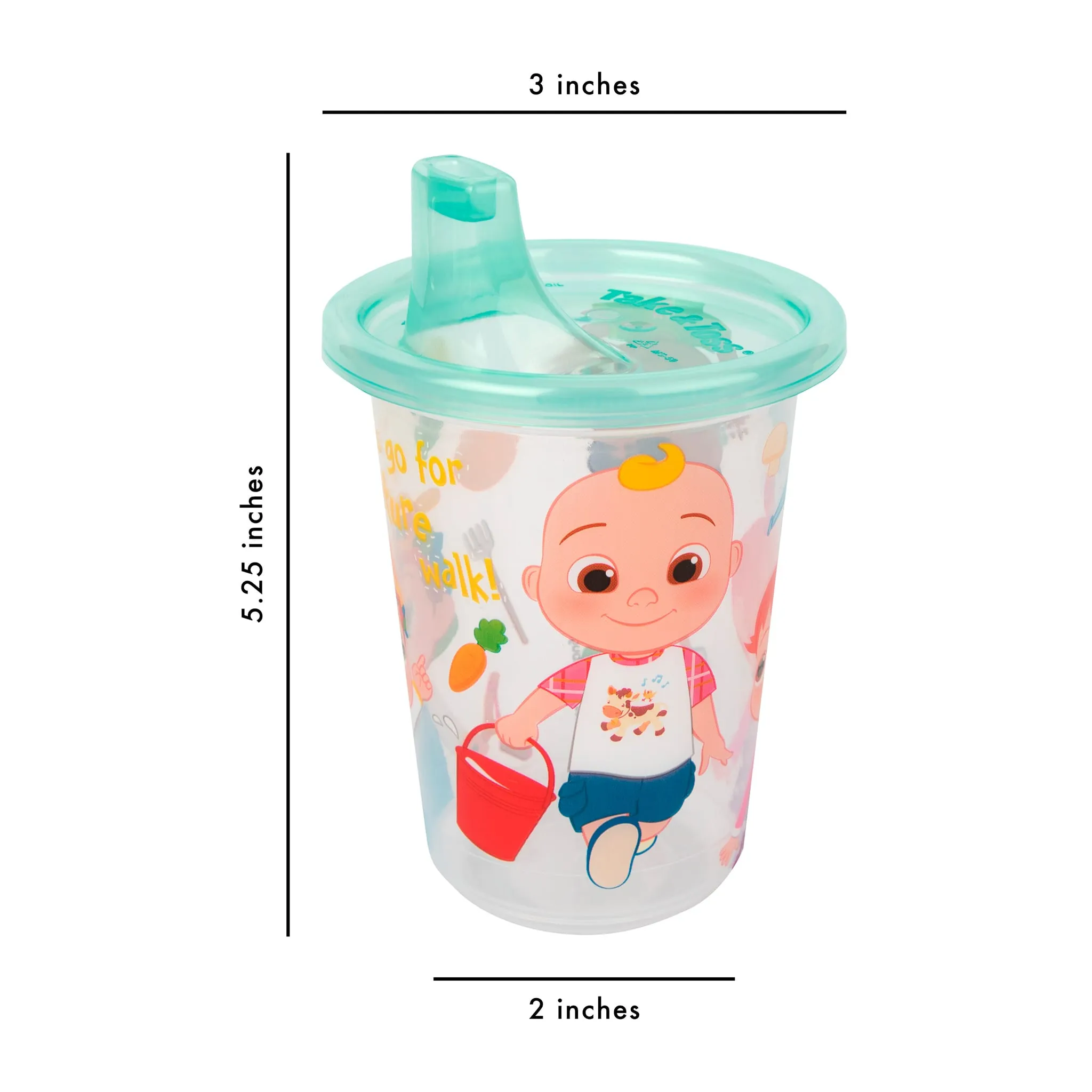 Cocomelon Gobelets à Bec Cocomelon 10oz Paquet de 4