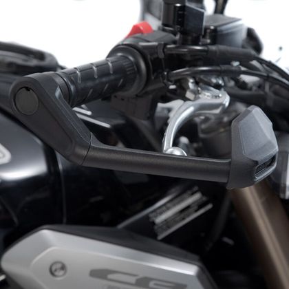 Protection levier SW-MOTECH NOIR AVEC DEFLECTEUR - Noir