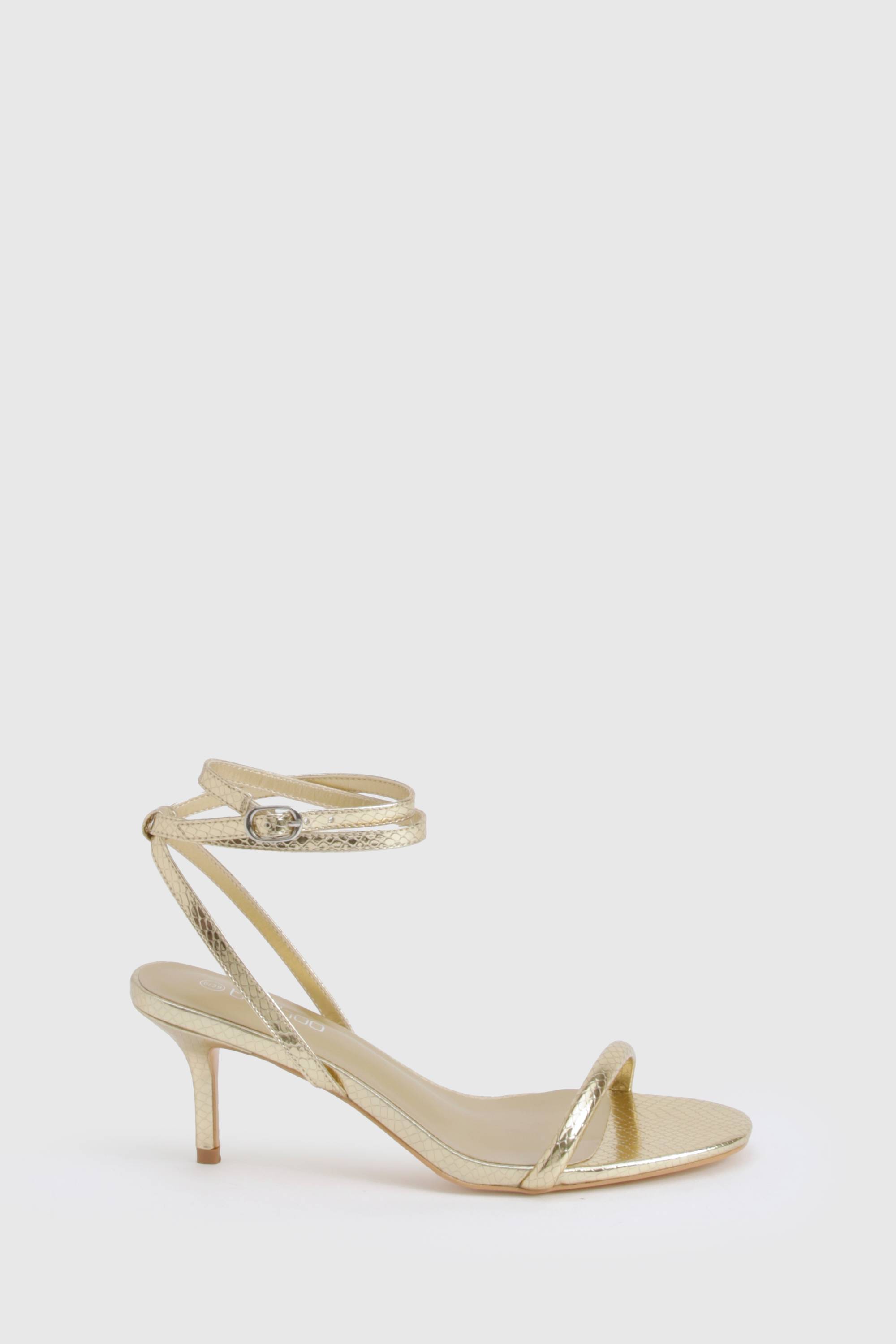 boohoo Talons métalliques basiques bas à deux parties