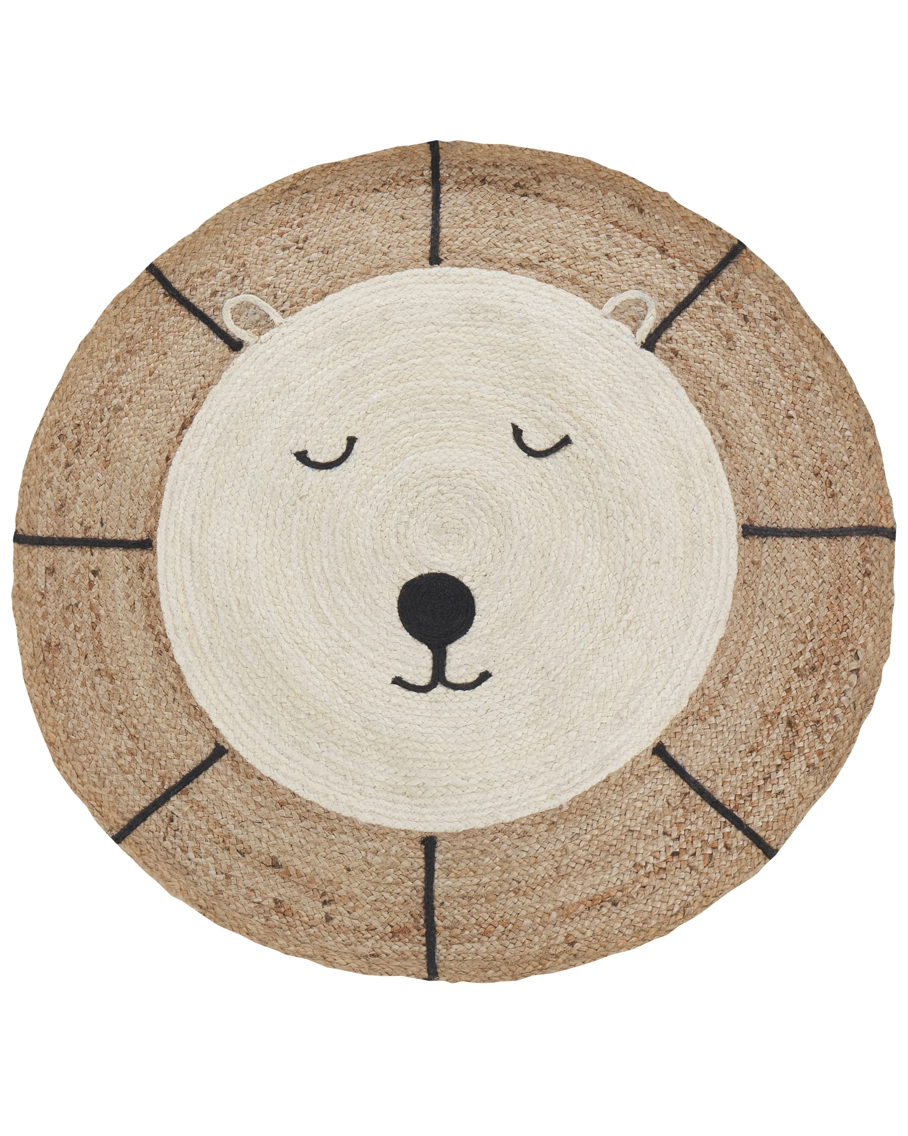 Kindervloerkleed KOVU Beige ø 120 cm Jute