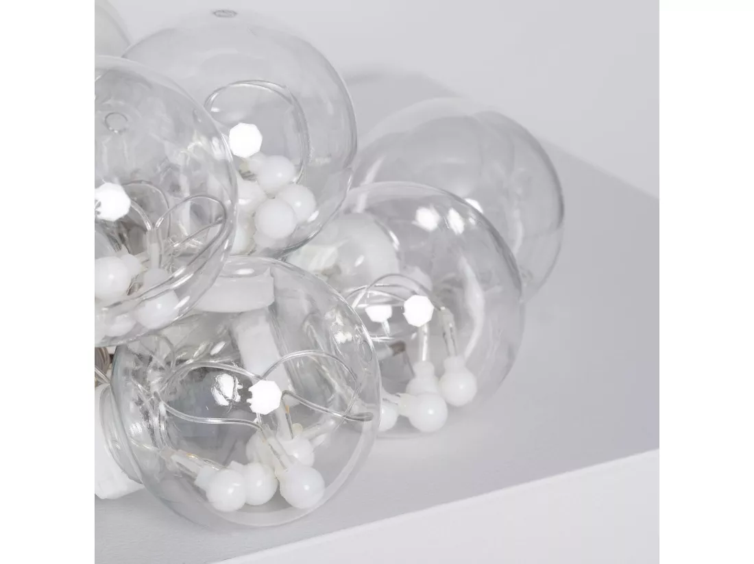 Rideau Boules Suspendues LED 3.6W 2.5m 3000K Blanc chaud