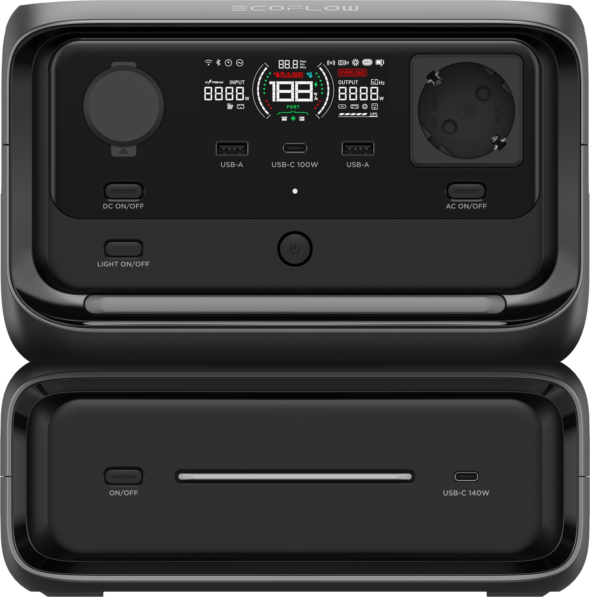 EcoFlow River 3 Max Tragbare Powerstation 572 Wh 600 W