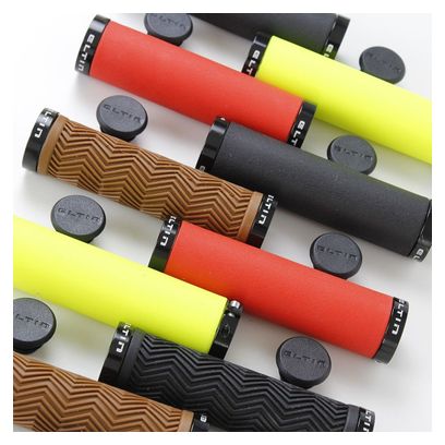 Poignées Eltin Silicone Touch Rouge fermetures Noir