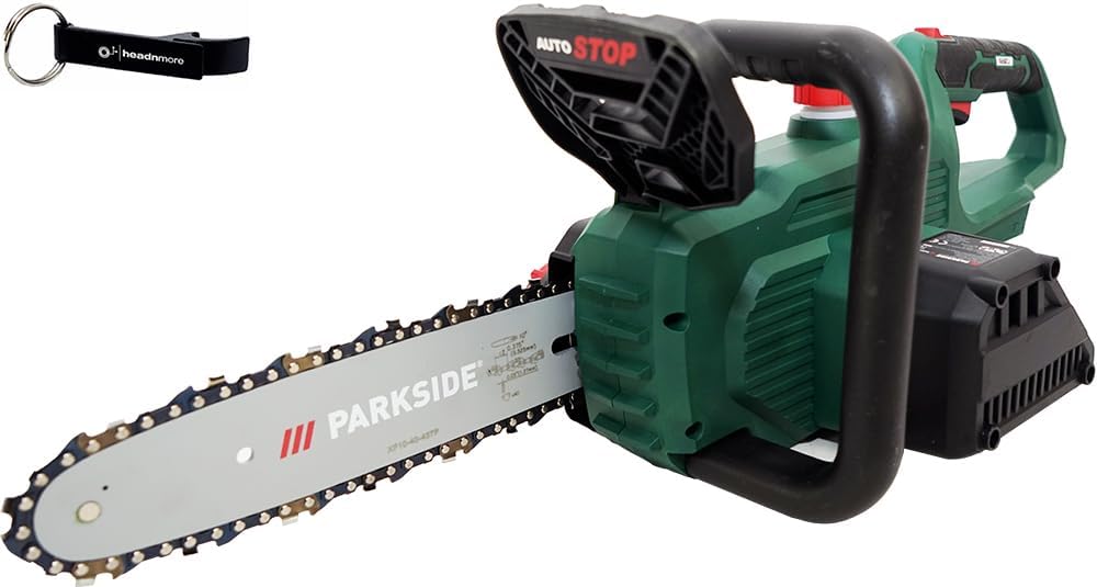 HEADNMORE® Bundle - PARKSIDE® 20V Akku Kettensäge PAKS 20-Li E5 (ohne Akku) +Schlüsselanhänger