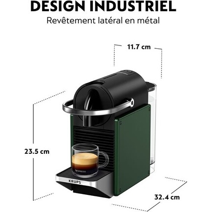 Cafetière Nespresso Krups Nespresso YY5291FD PIXIE Vert