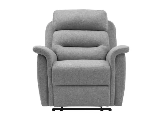 Fauteuil de Relaxation 1 place en Tissu Gris Léon - Gris clair - Loungitude