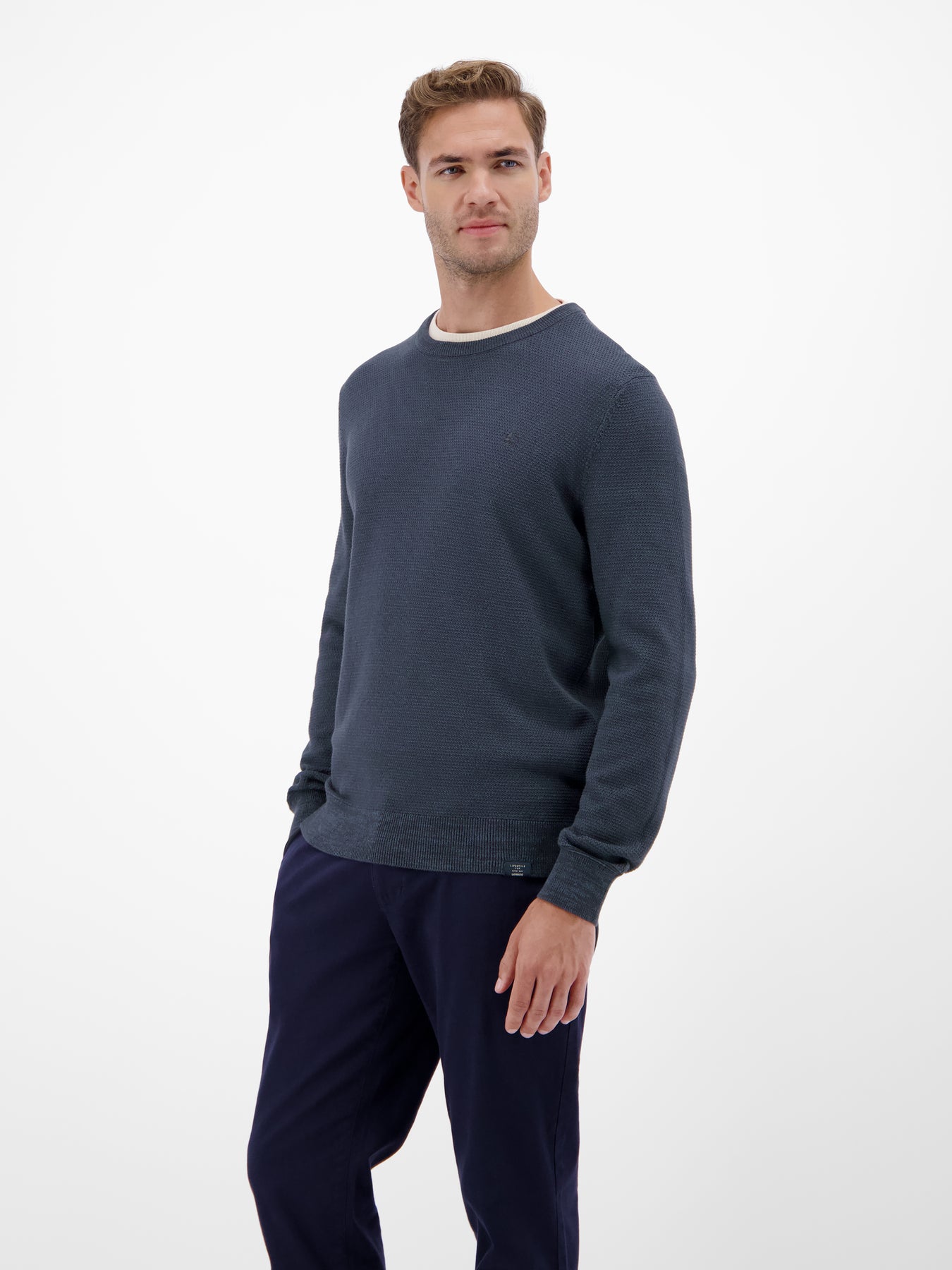 Herren Strickpullover in Twist-Struktur