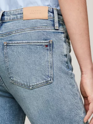 Calça jeans bootcut de cintura média