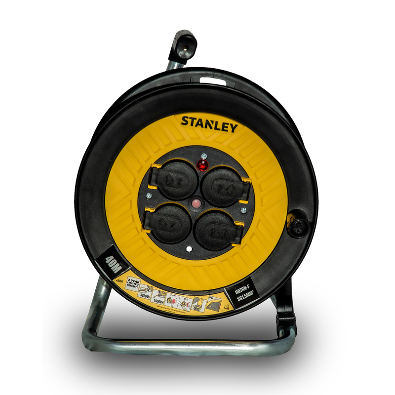 Stanley kabelhaspel H07RN-F 3x1.5mm² 40m