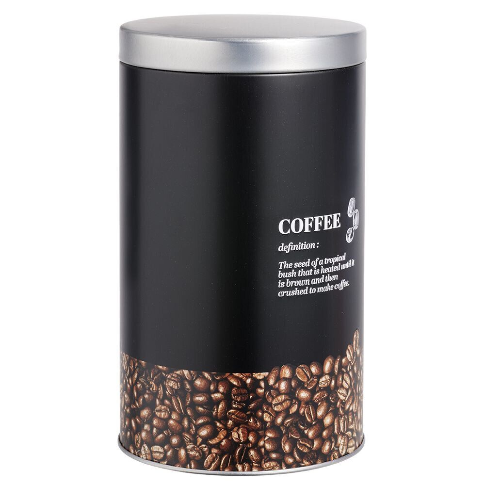 Boîte pour grains de café en métal - Ø10,8xH18,5cm