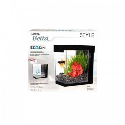 Kit para aquário Marina Betta Ez Care Style, preto