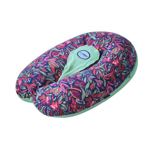 Coussin de maternité Multirelax Jersey floral/vert de gris - CANDIDE