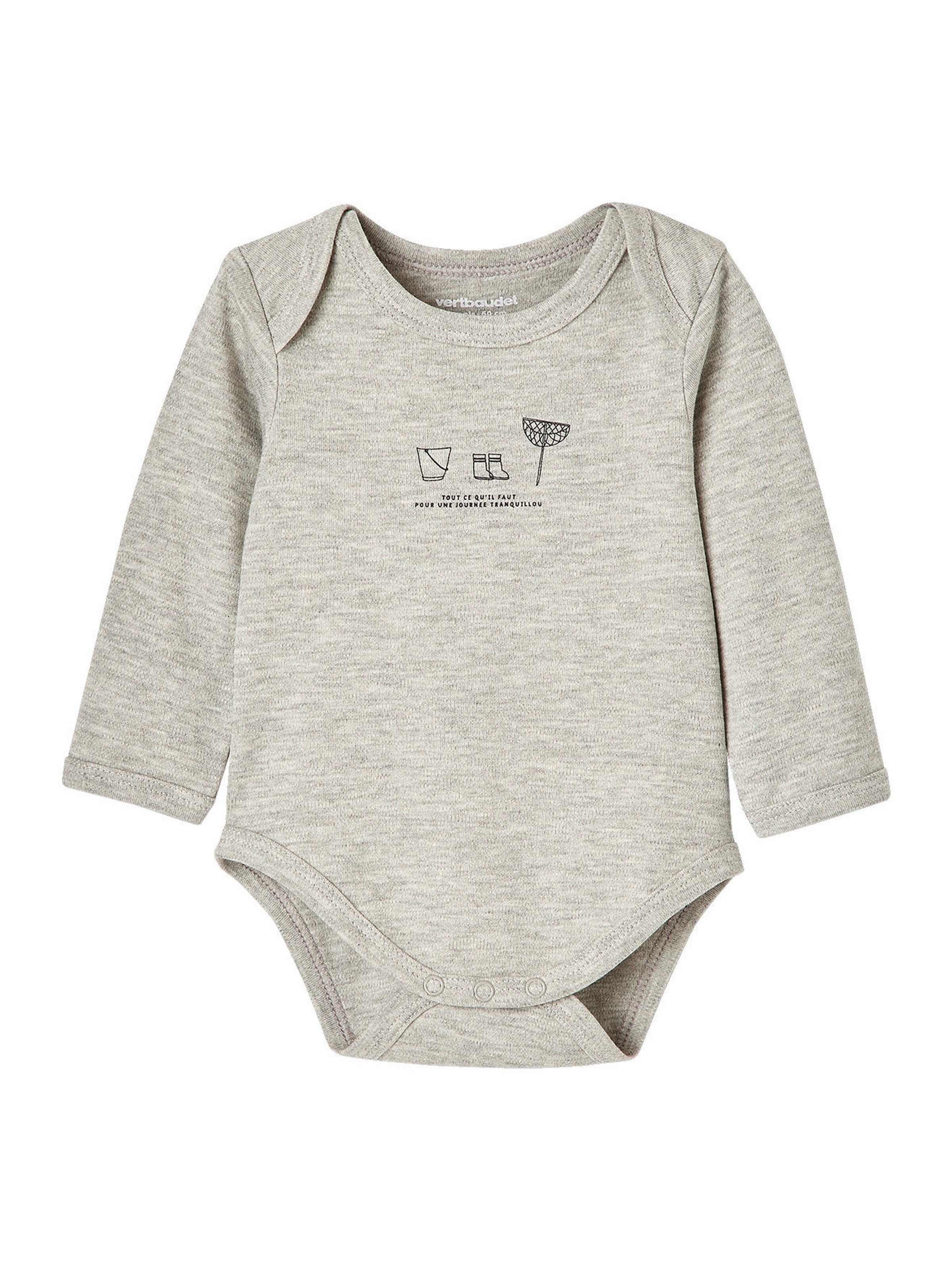 Vertbaudet 5er-Pack Baby Langarm-Bodys, Schlupfform pack senfgelb