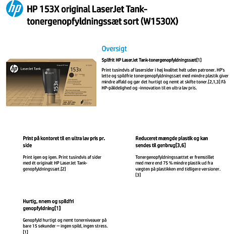 HP 153X toner - sort