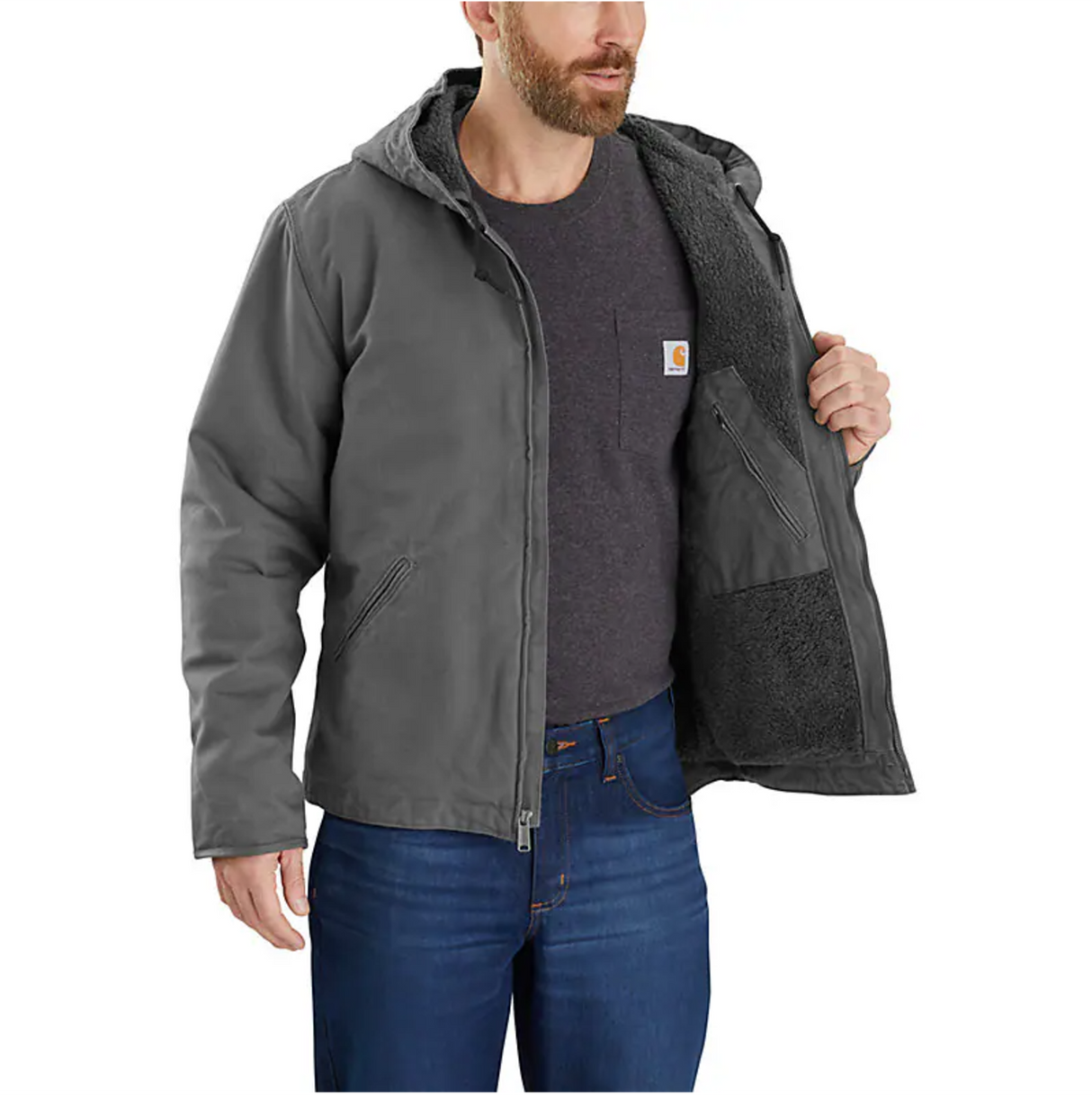 Carhartt<br>Washed Duck Sherpa Lined Jacket