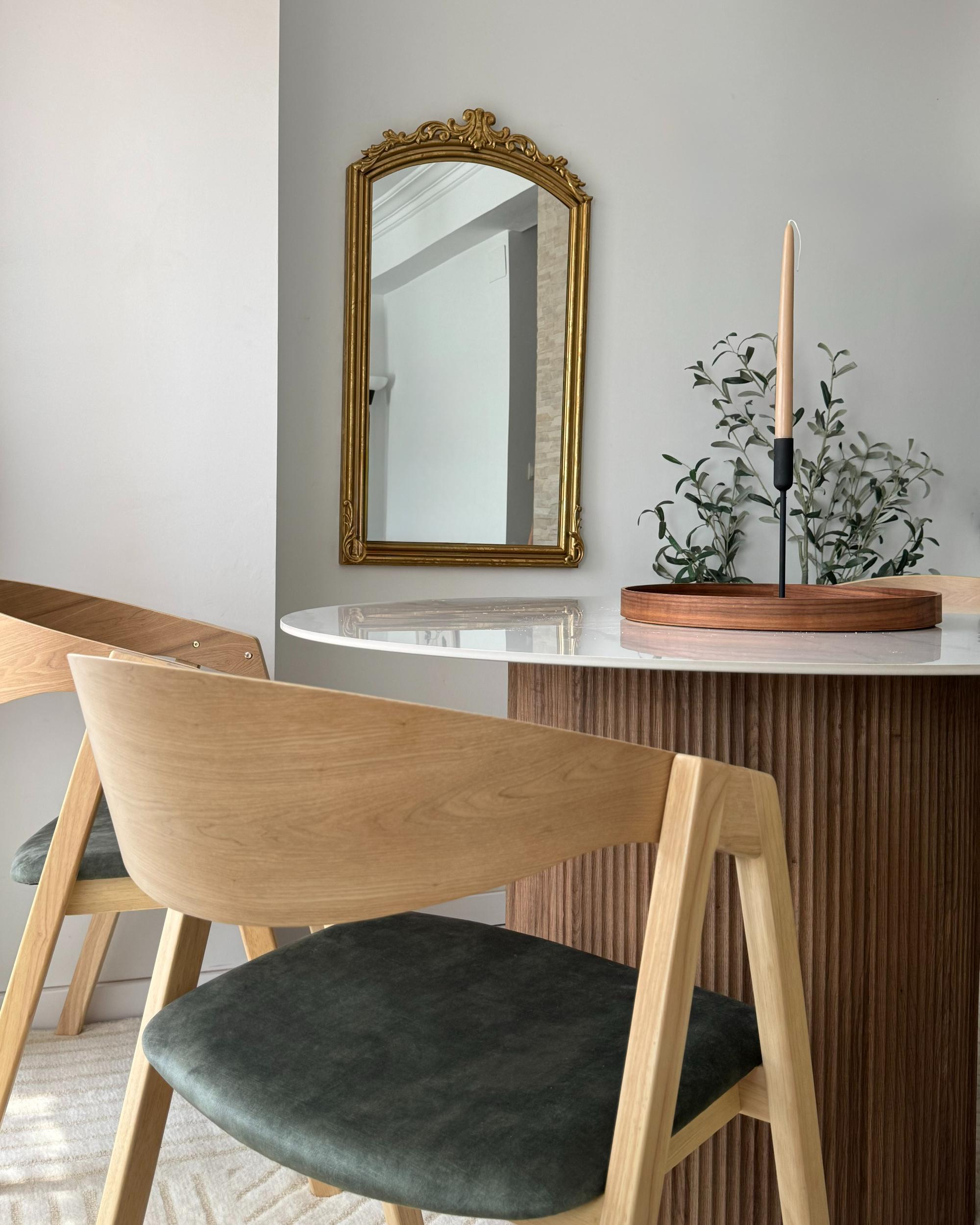 Set van 2 eetkamerstoelen YUBA Hout Donkergroen