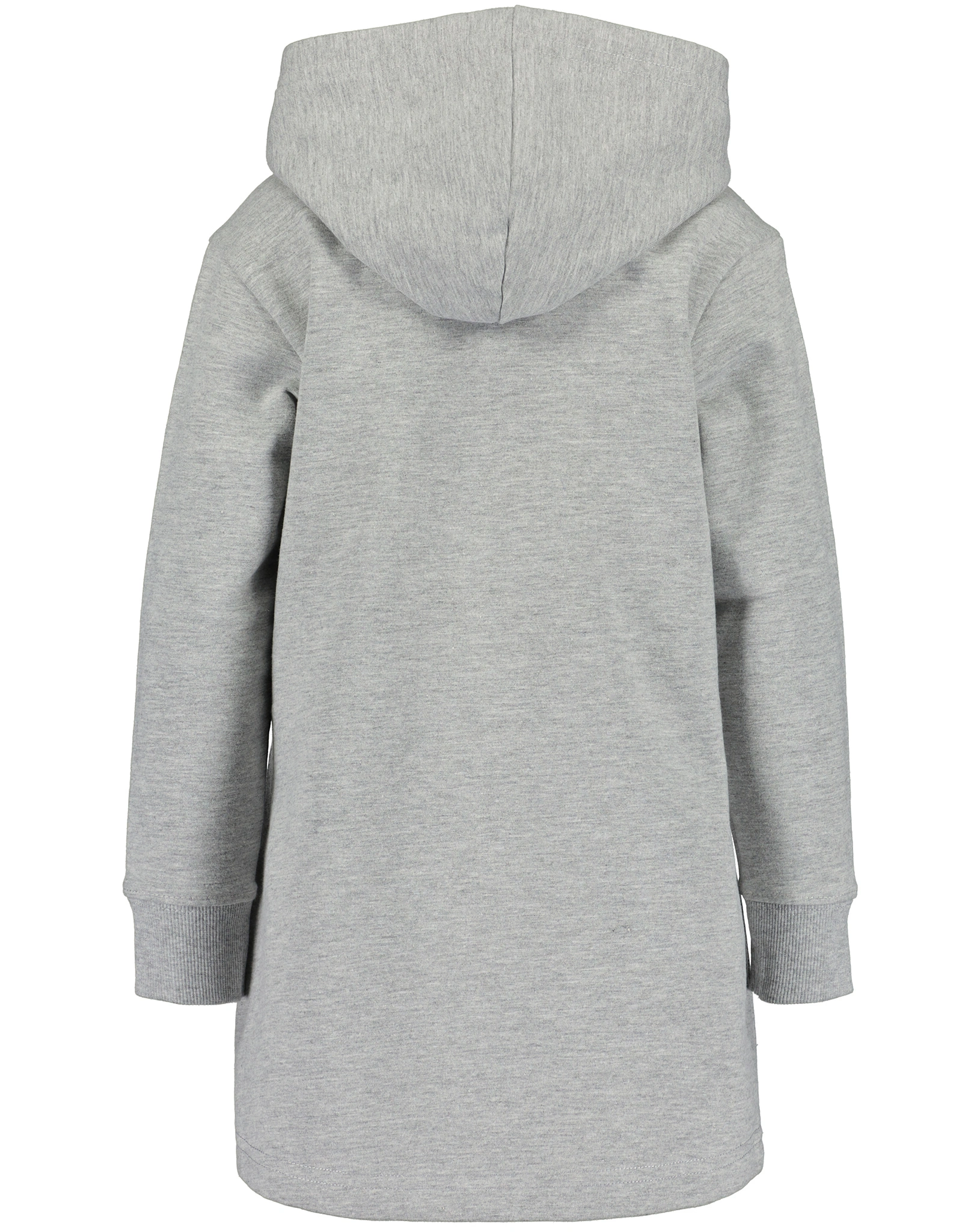 Kapuzen-Sweatkleid LIVE LOVE WOOF in mittelgrau