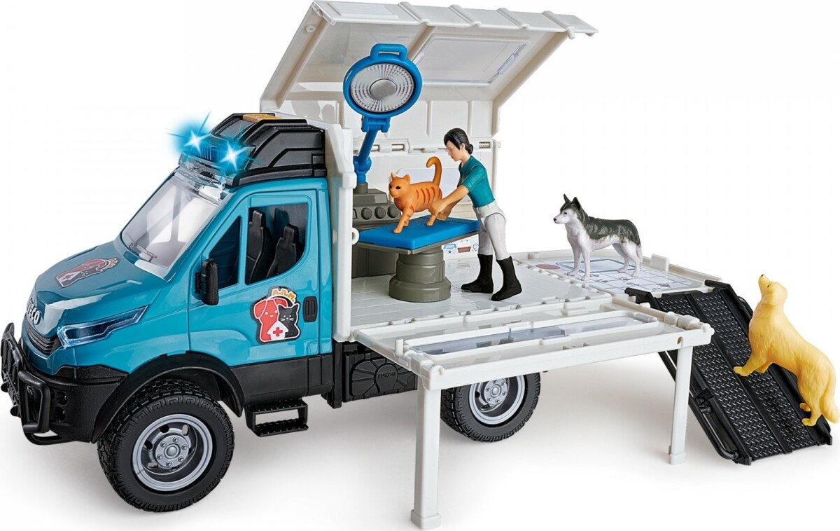Dickie Toys - Lastbil Med Dyrlægeklinik Legesæt