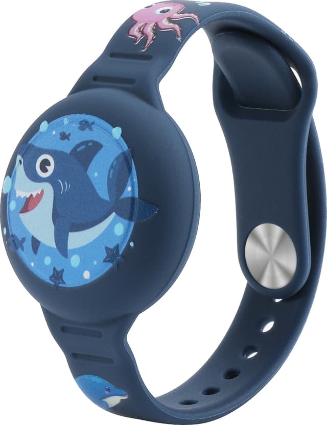 Ofkoz Kids Apple AirTag armbånd (haj/blå)