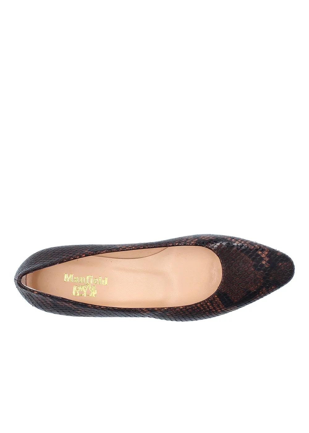 ESCARPIN VIENNE FACON PYTHON MARRON