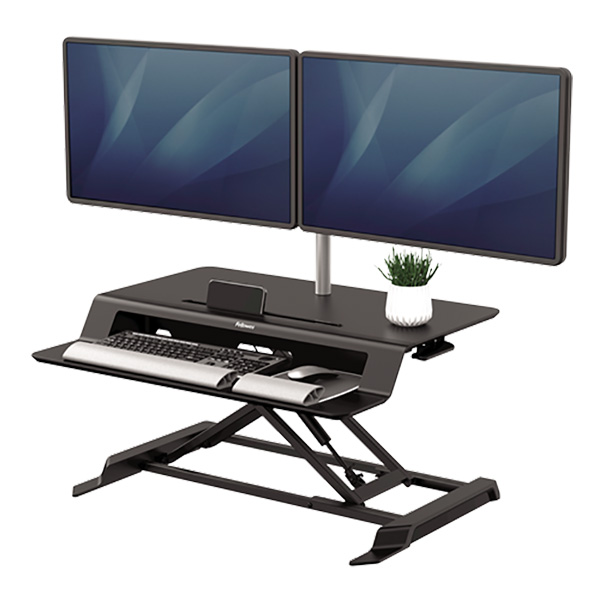 Fellowes Station de travail Assis-Debout Lotus LT Noir