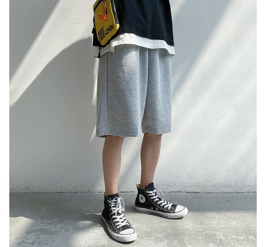 Acrius - Effen sweatshort met losse pasvorm