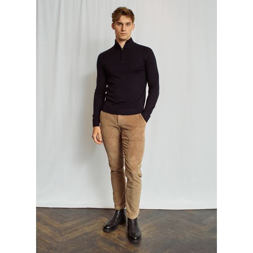 Bruun & Stengade Pelle Striktrøje, Navy, L