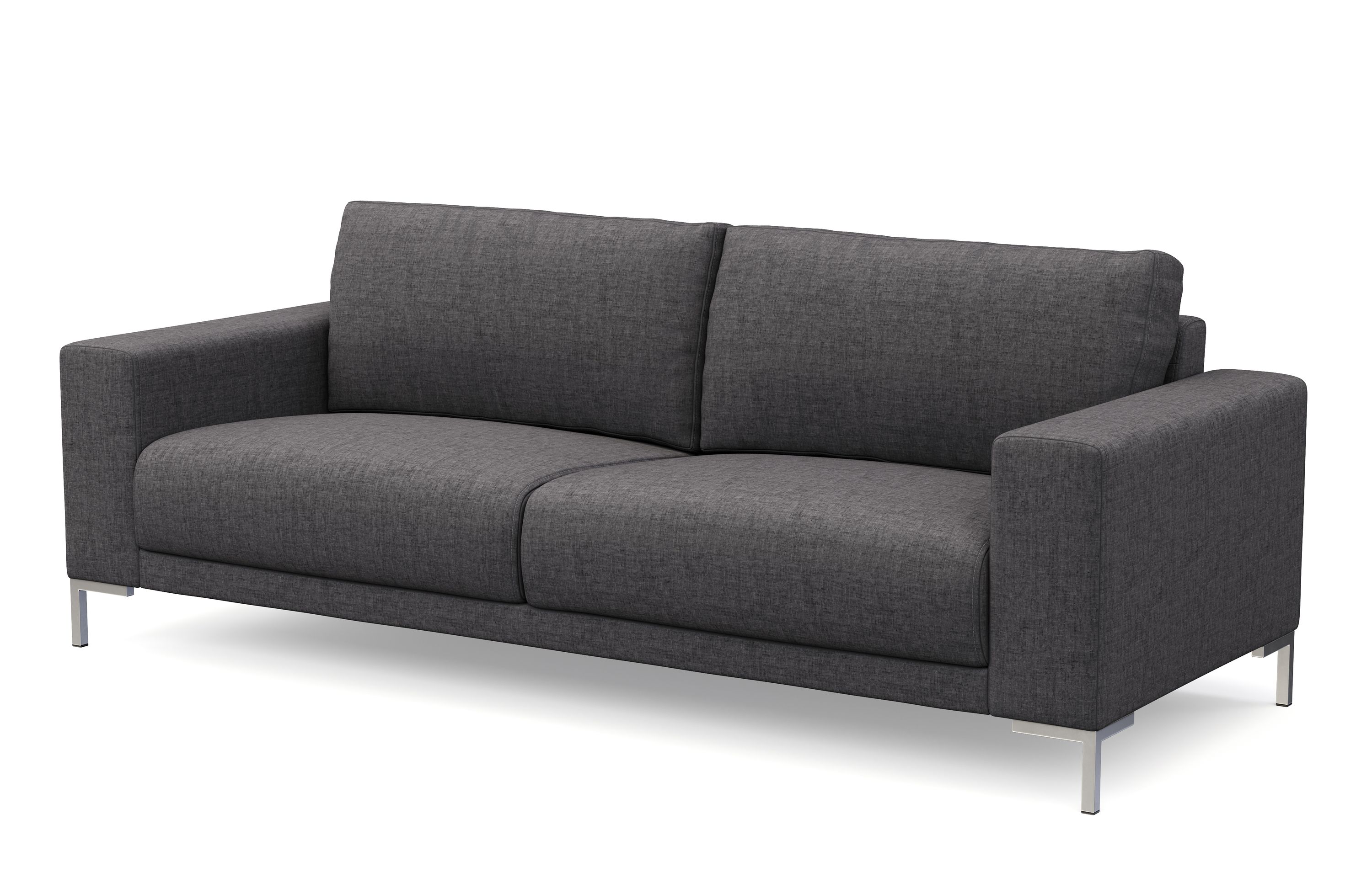 Sofa NOREEN 2-Sitzer anthrazit