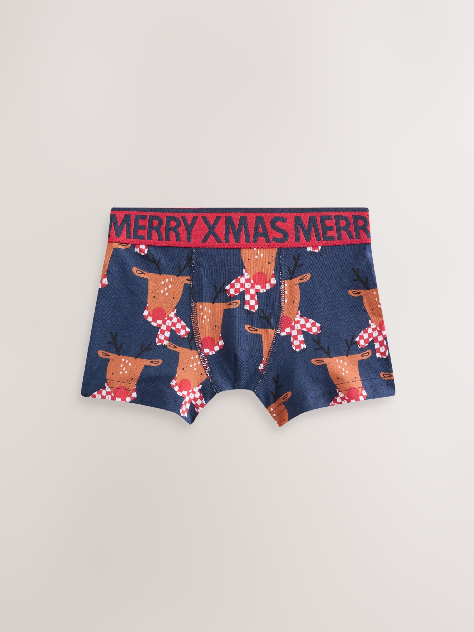 Dierenprint - Verpakking van 3 Kerstmis Boxer (1.5-16jr)