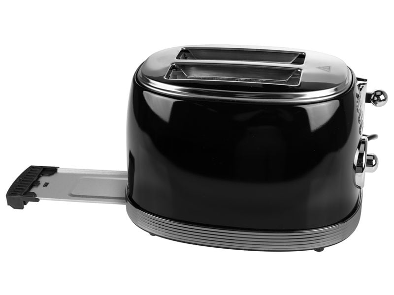 FURBER Toaster Brando Schwarz glanz Gleichzeitiges Rösten von 2 Toastscheiben