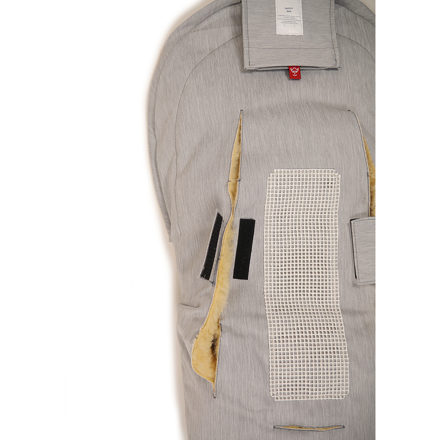 KAISER Winterfußsack Emma denim light grey