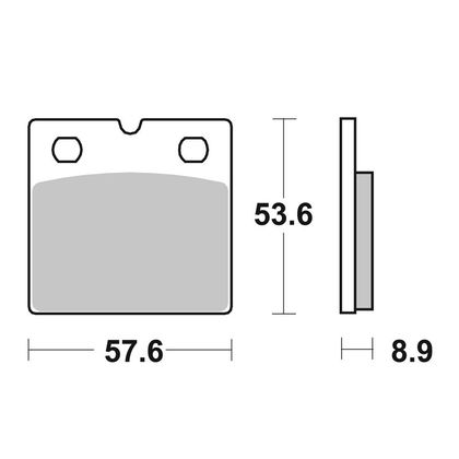Plaquettes de freins SBS 640HS Sinter Métal Fritté avant (Spécial ABS selon modèle)