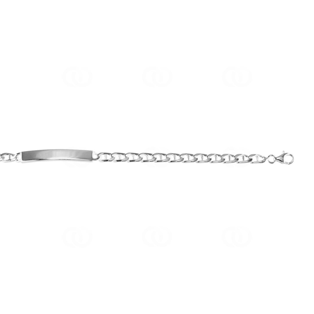 Gravurarmband Fantasie 925 Silber rhodiniert 4.2mm