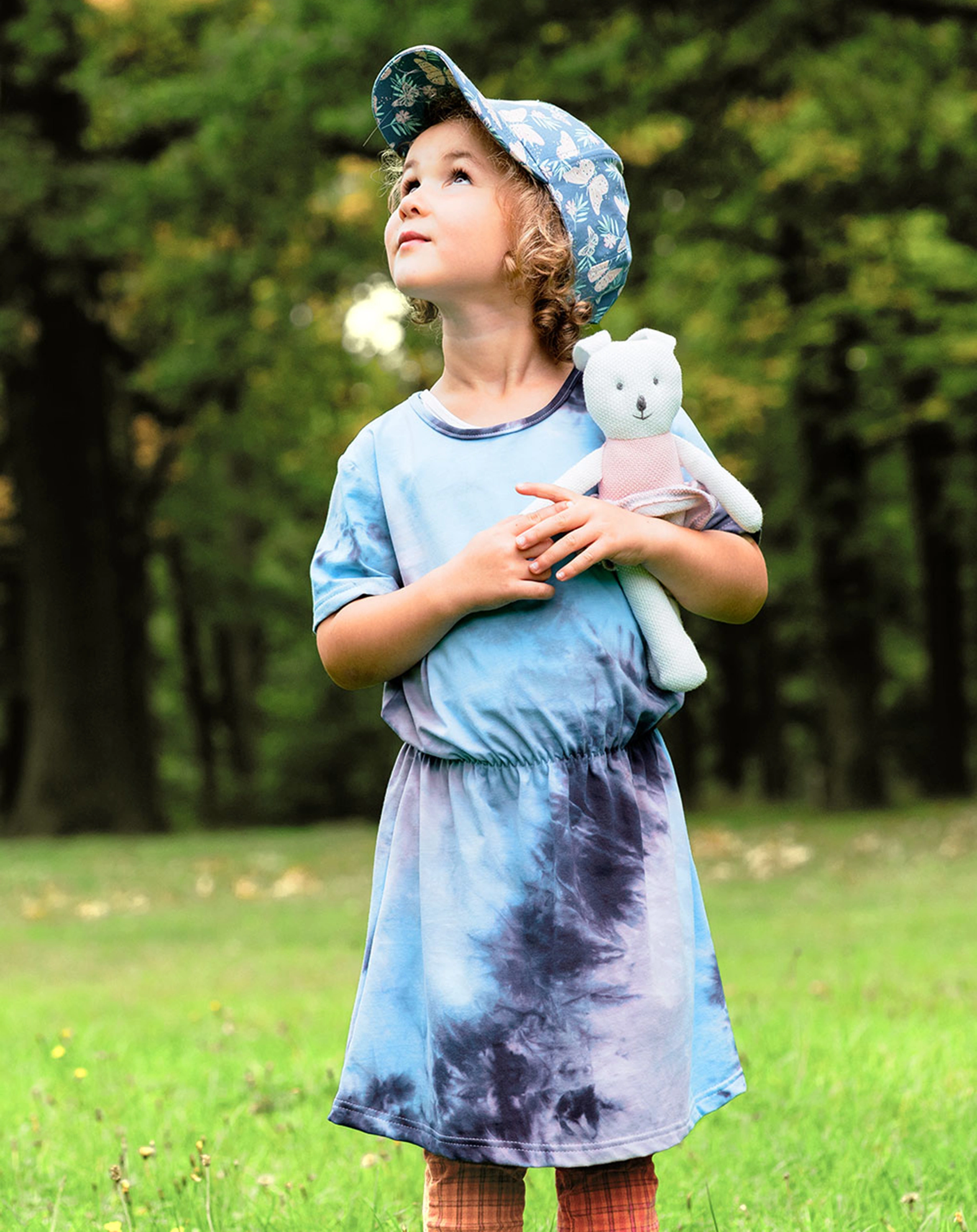 Kurzarmkleid BATIK in opal