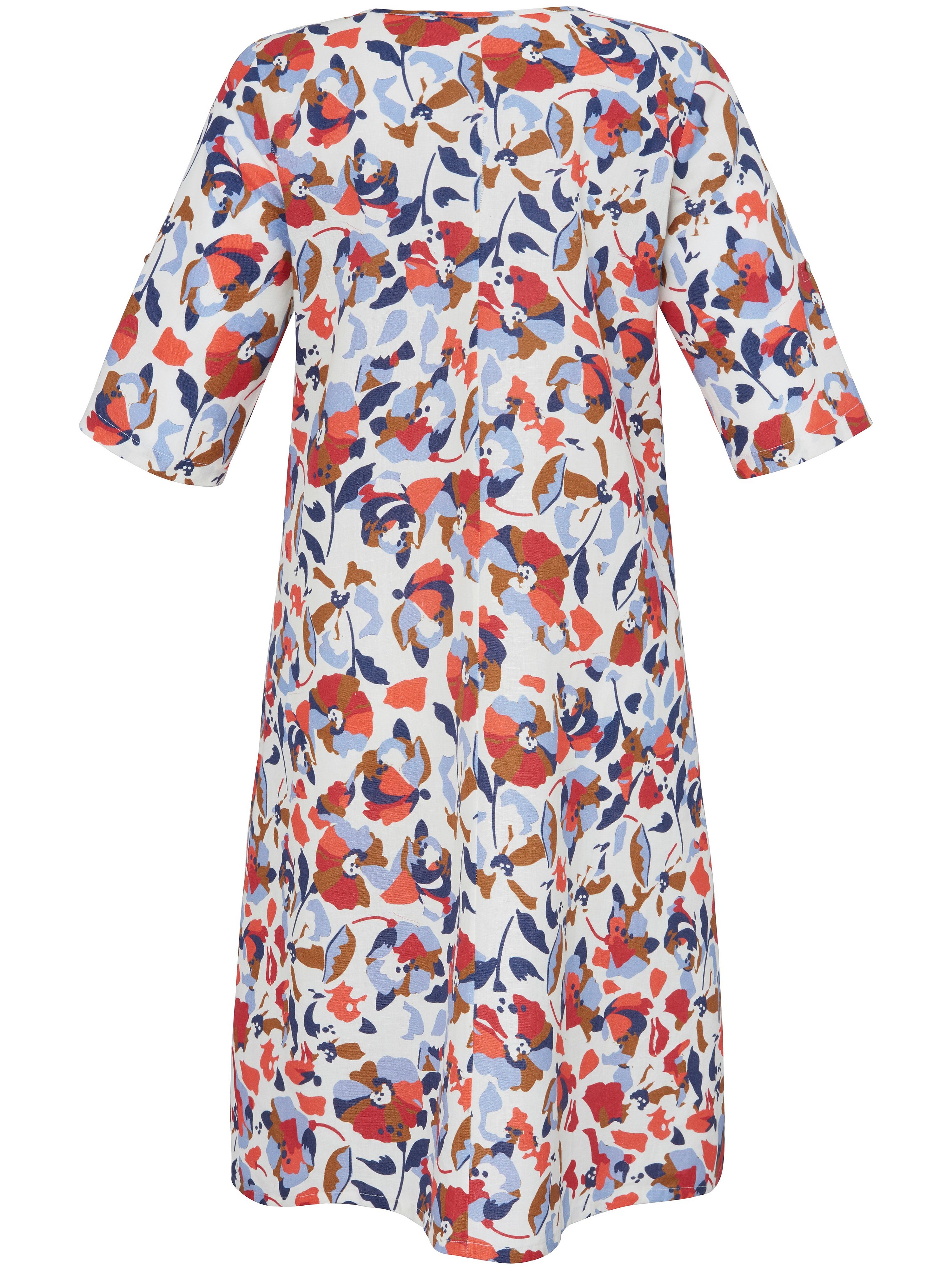 Kleid mit 3/4-Arm und Rundhals-Ausschnitt