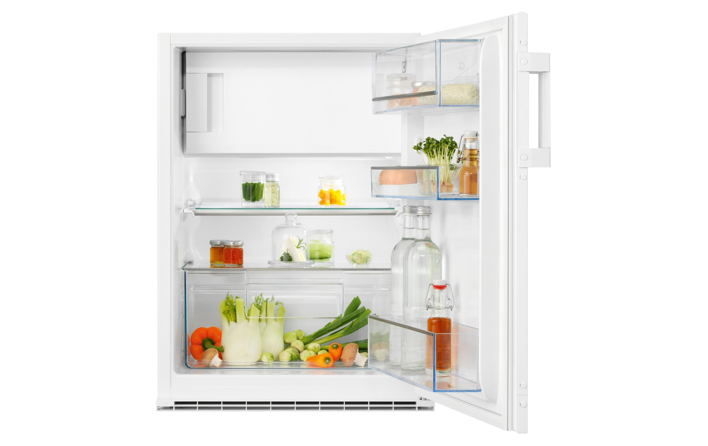 Einbaukühlschrank EK136SRWE Rechts/Wechselbar<br>Stilvoller und energieeffizienter Kühlkomfort für kleinere Haushalte mit grosszügigem Stauraum und modernen Funktionen