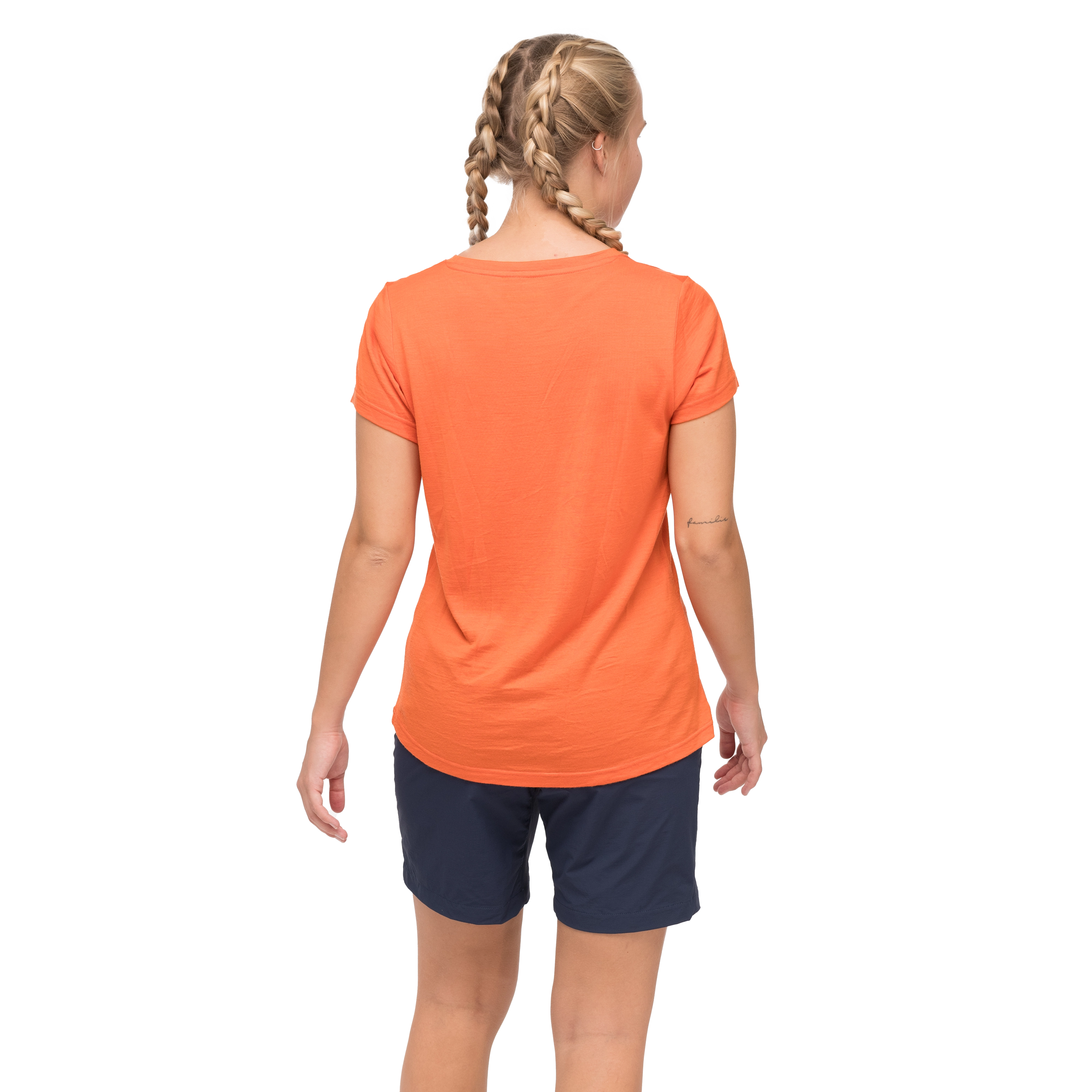 Rabot Mount Wool Tee Women Alert Orange