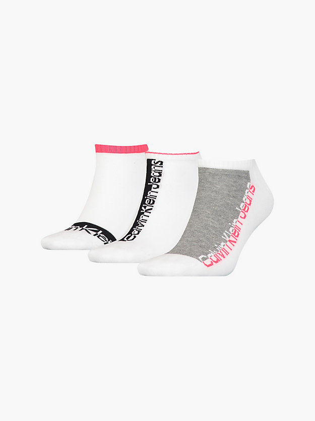Conjunto de 3 Meias de Cano Curto com Logotipo