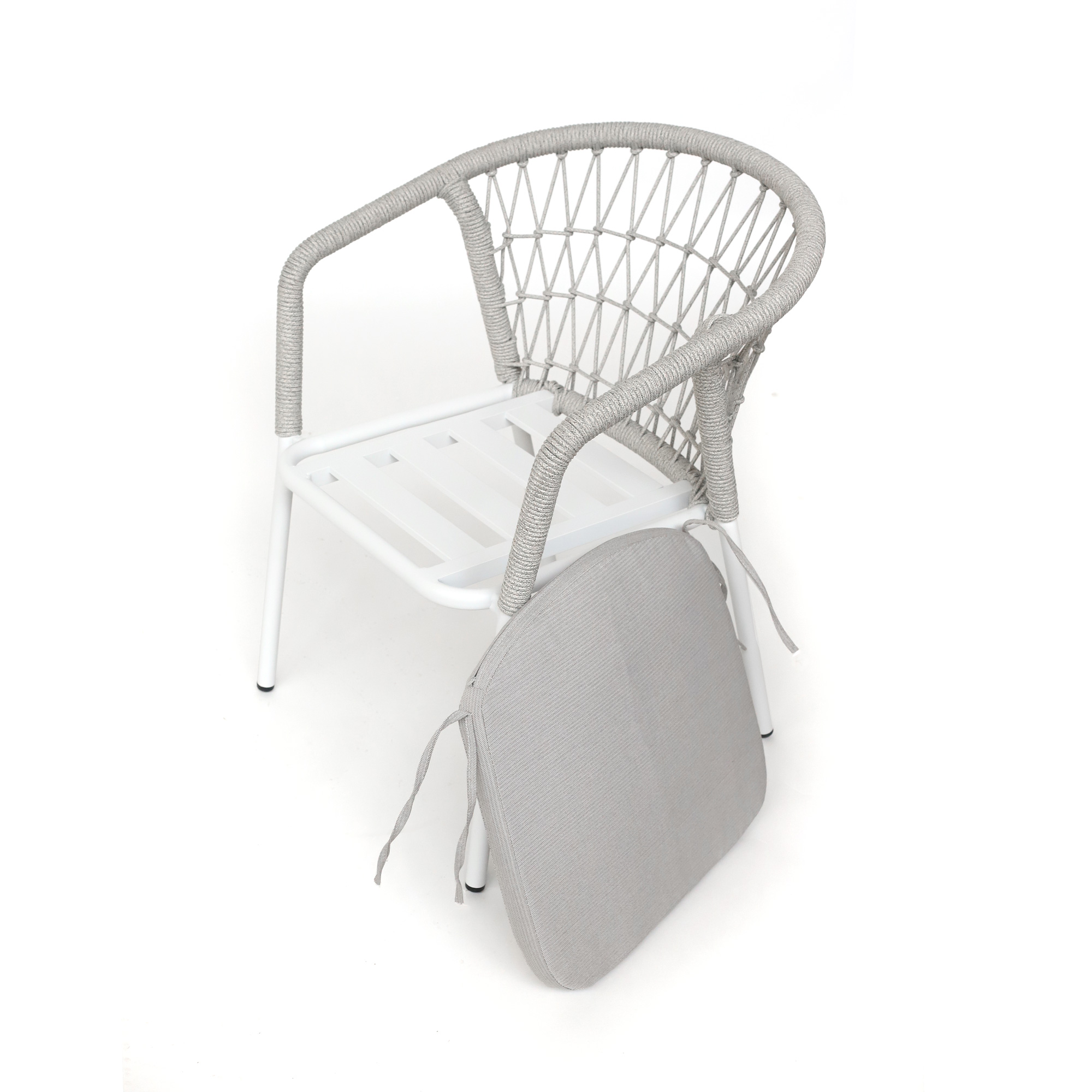 Armsessel 'Lagarde' hellgrau, stapelbar, B 57 cm, H 77 cm, L 61 cm günstig bestellen