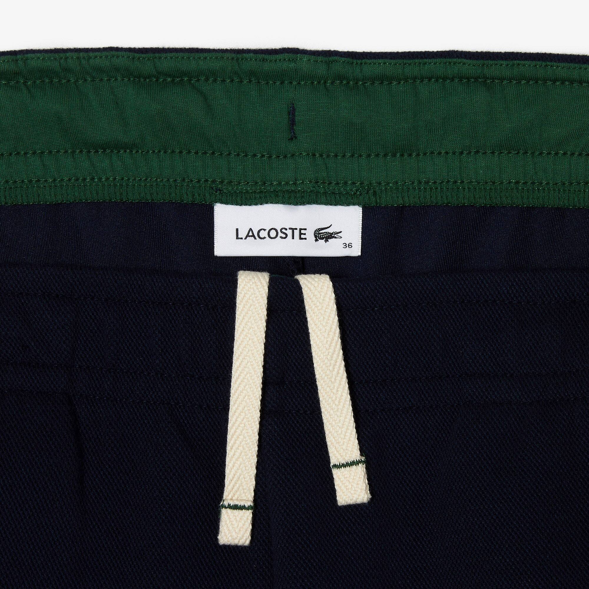 Pantalon de jogging Jogger en coton mélangé uni Pantalons de survêtement - Bleu - Lacoste - Femme