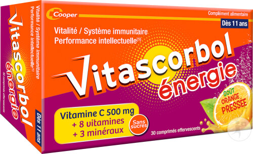 Vitascorbol Énérgie 30 Comprimés Effervescents