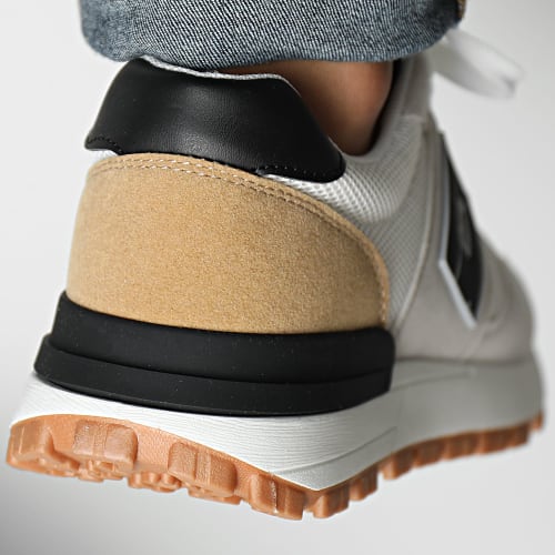 Baskets Beige Blanc