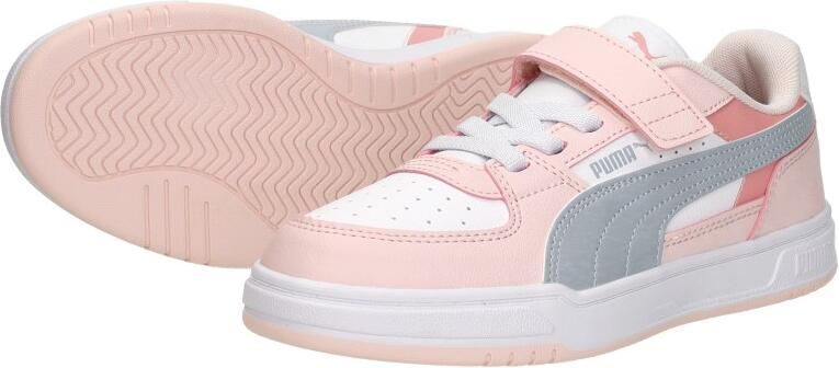 Puma Caven III Block mesh sneakers lichtroze lichtblauw wit