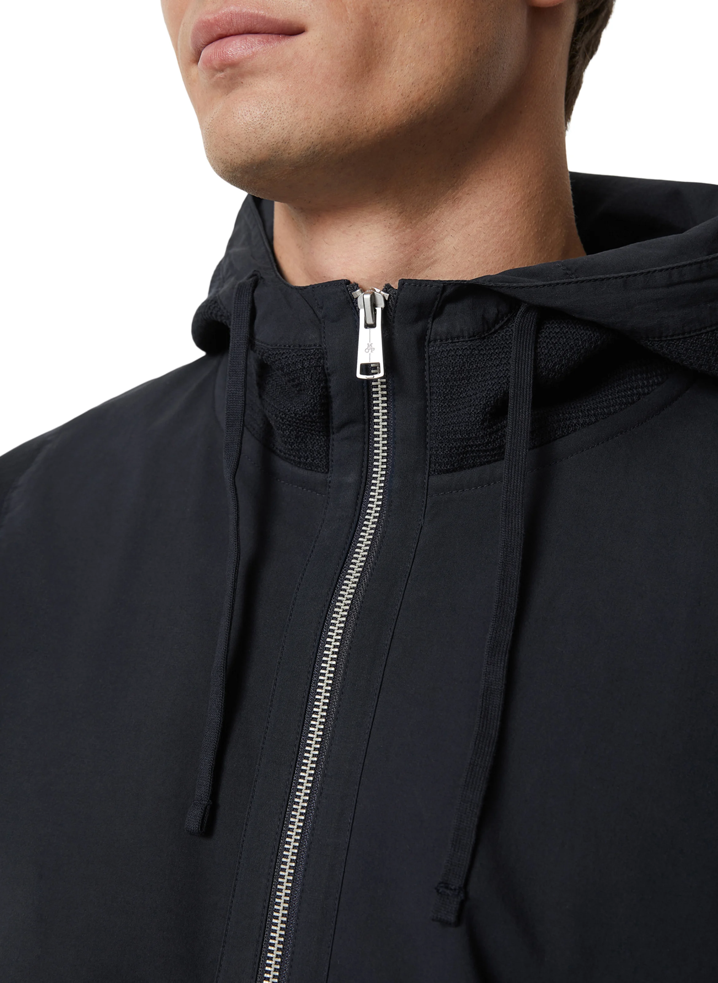 Sweat zippé en coton bio | Bleu