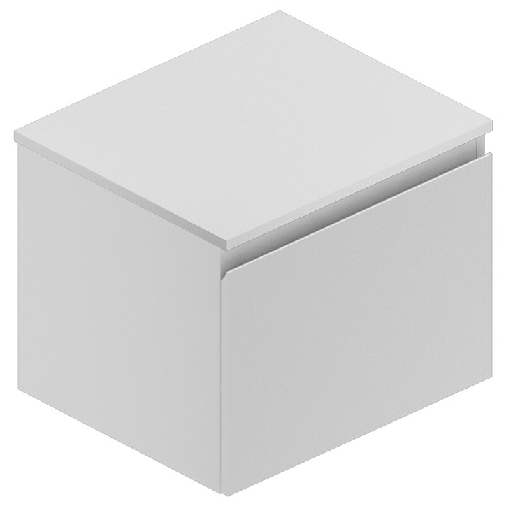 Plan de toilette pour vasque à poser blanc 60 cm Pura