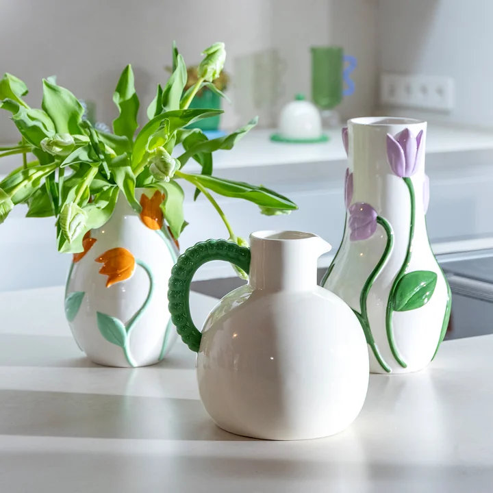 &klevering - Tulip Vase, large, mehrfarbig
