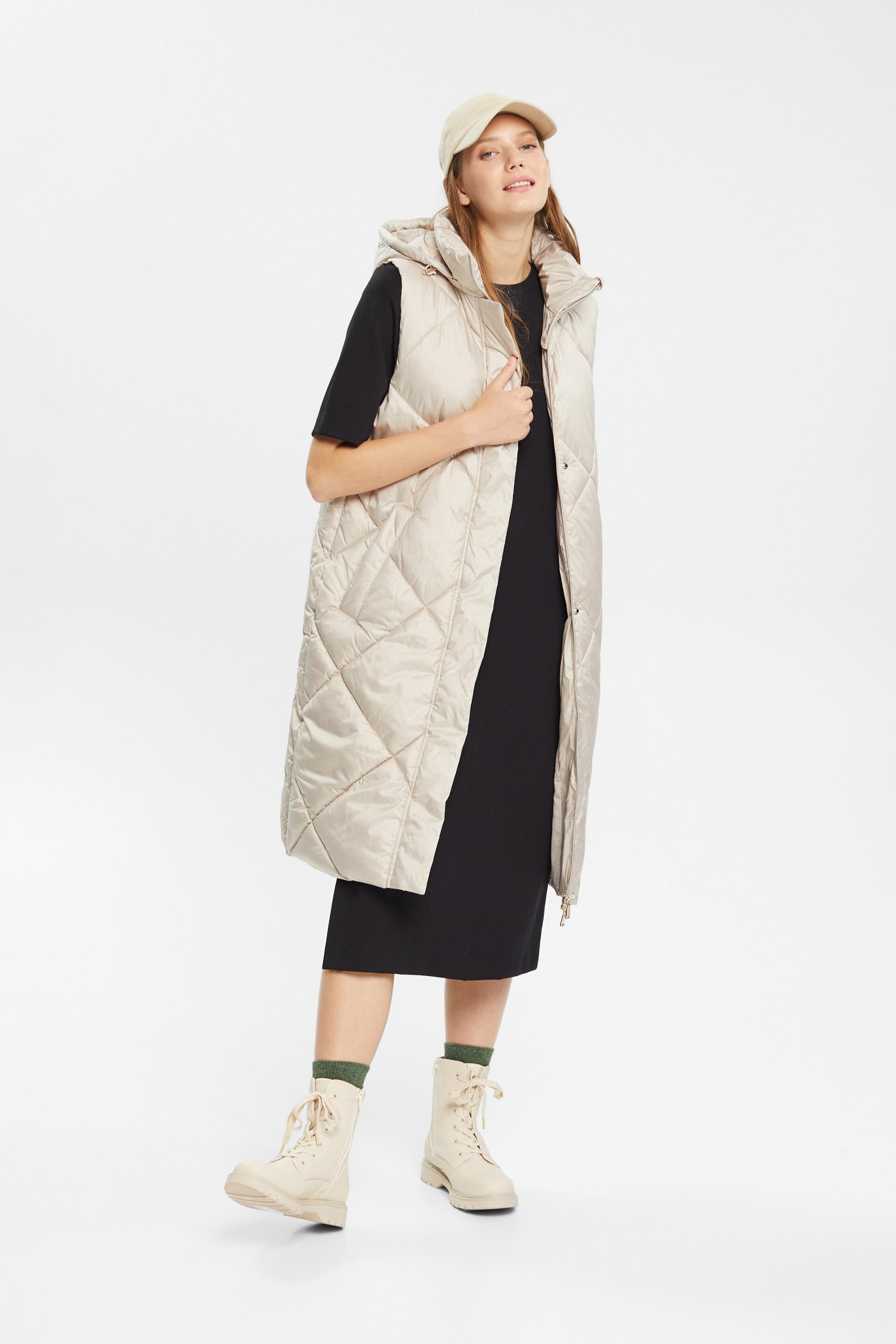 Gilet long matelassé