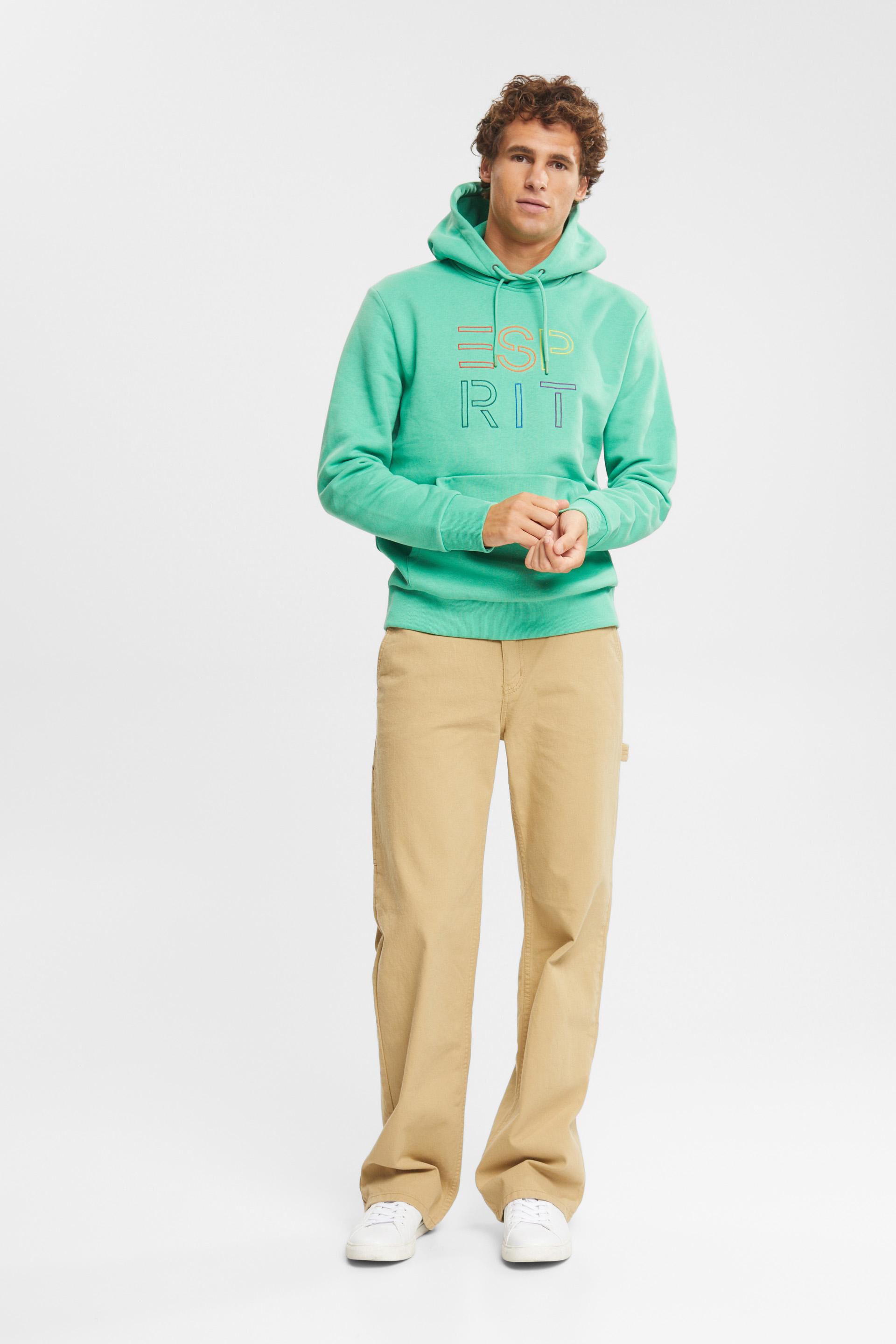 En matière recyclée : le sweat à capuche à logo brodé